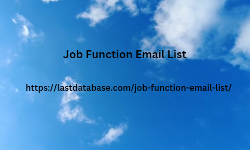 Job Function Email List