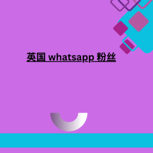 英国 whatsapp 粉丝