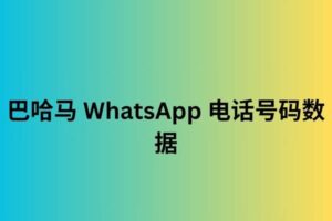 巴哈马 WhatsApp 电话号码数据