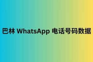 巴林 WhatsApp 电话号码数据